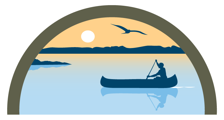 canoeing logo graphic