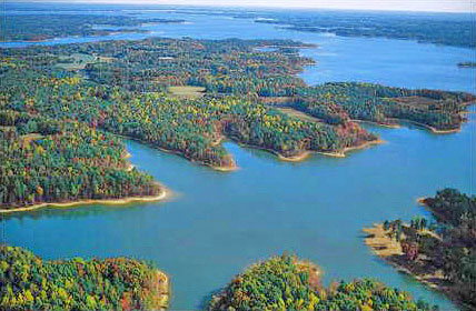 Kerr Lake aerial view